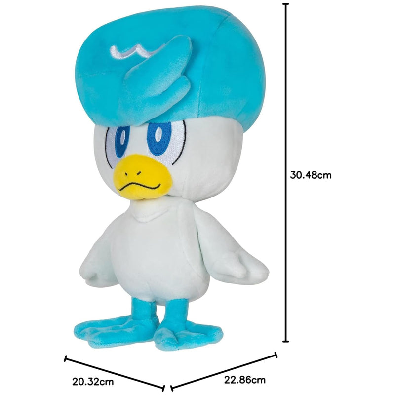 Pokemon: Wicked Cool Toys - Quaxly 8-Inch Plush Toys & Games Jazwares