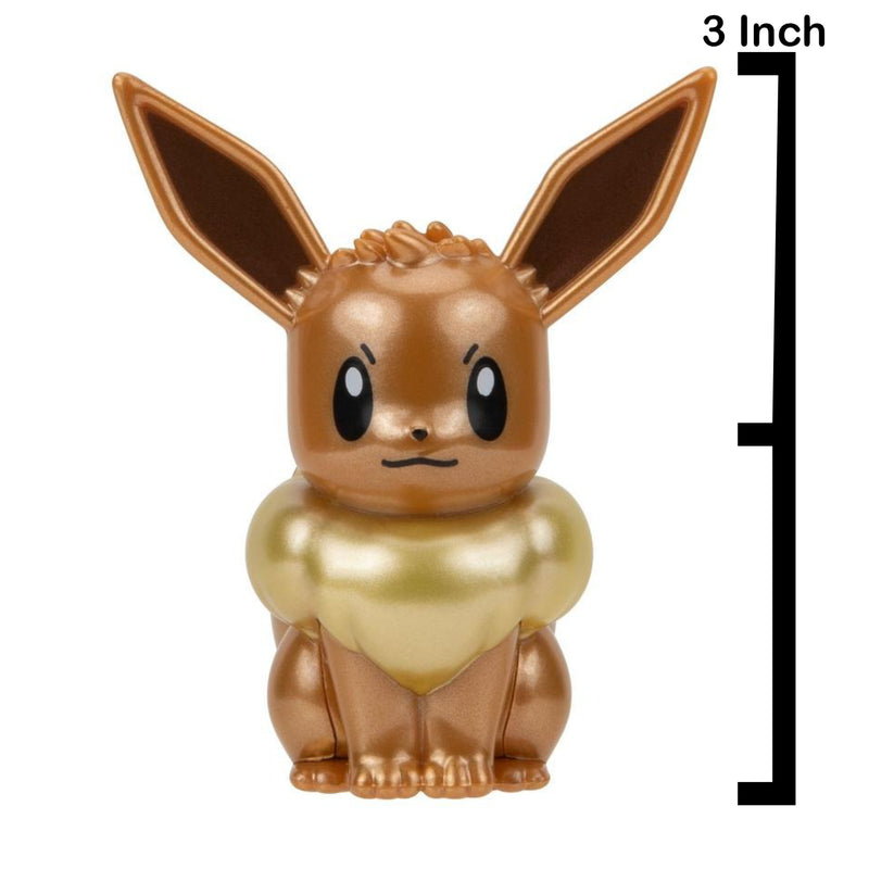 Pokemon Select: Metallic Battle Figure - Eevee Toys & Games Jazwares