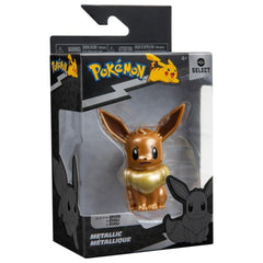 Pokemon Select: Metallic Battle Figure - Eevee Toys & Games Jazwares