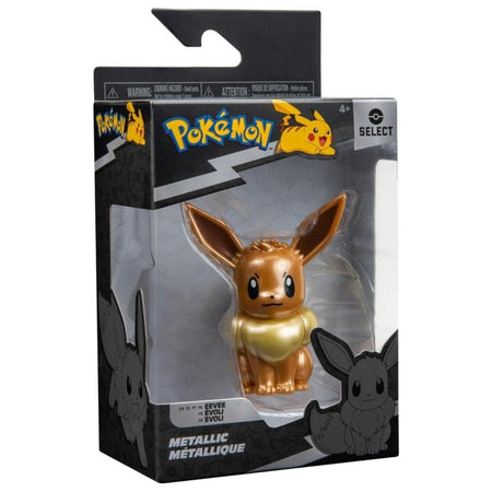 Pokemon Select: Metallic Battle Figure - Eevee Toys & Games Jazwares