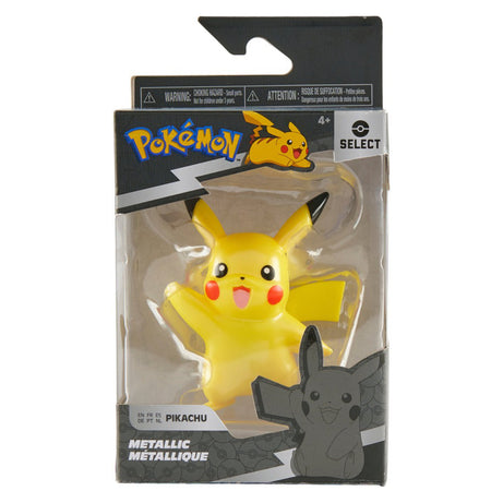Pokemon Select: Metallic Battle Figure - Pikachu Toys & Games Jazwares
