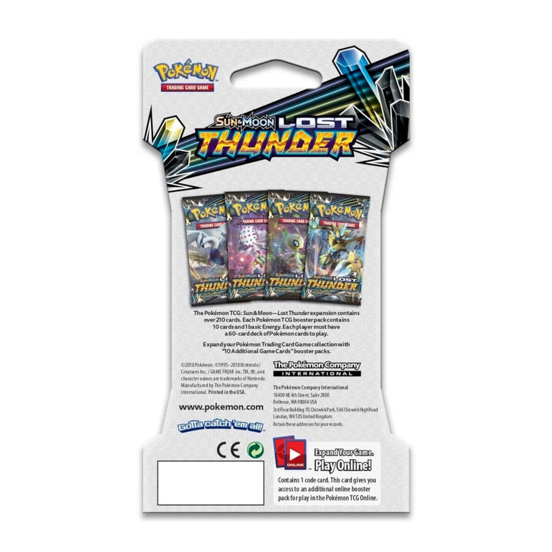 Pokemon: Sun and Moon Lost Thunder Sleeved Booster Pack - 1-Pack Card Game Pokemon