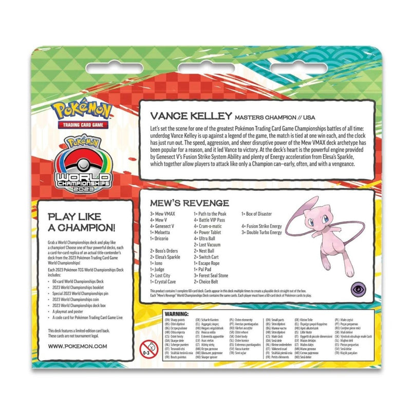 Pokemon TCG: 2023 World Championships Deck Mew's Revenge Card Game Pokemon