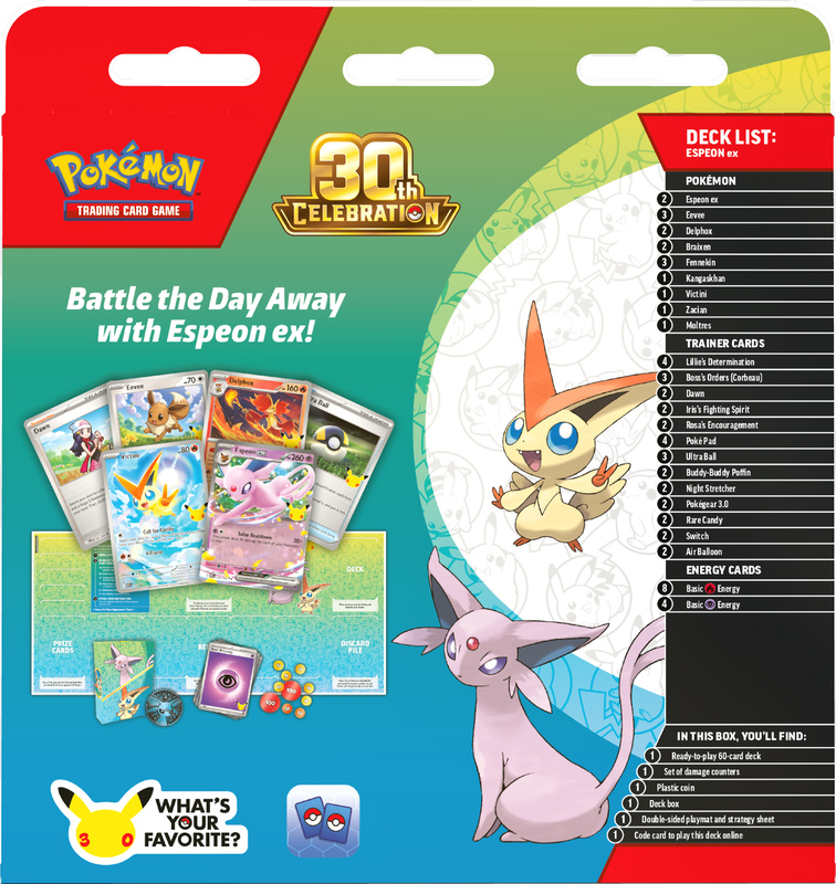 Pokemon TCG: 30th Celebration Battle Deck - Espeon
