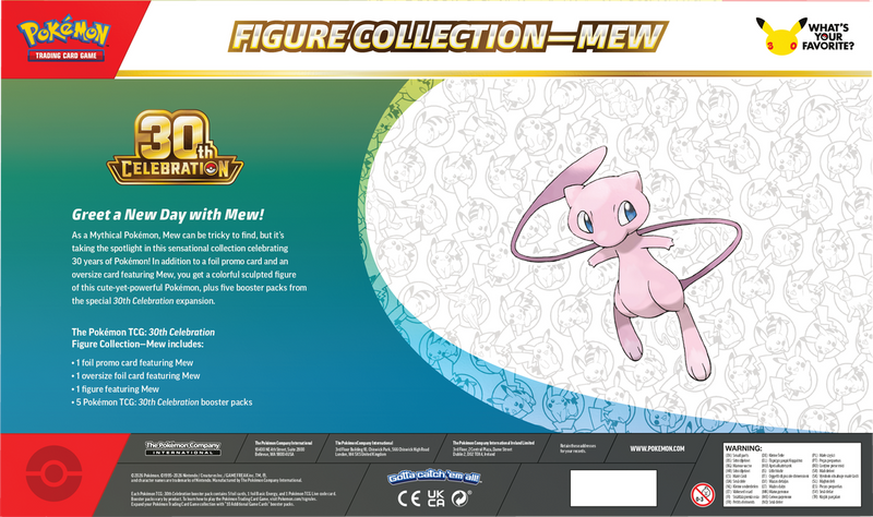 Pokemon TCG: 30th Celebration Mew Figure Collection Box
