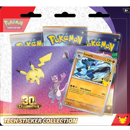 Pokemon TCG: 30th Celebration Tech Sticker Collection (Lucario) Card Game Pokemon