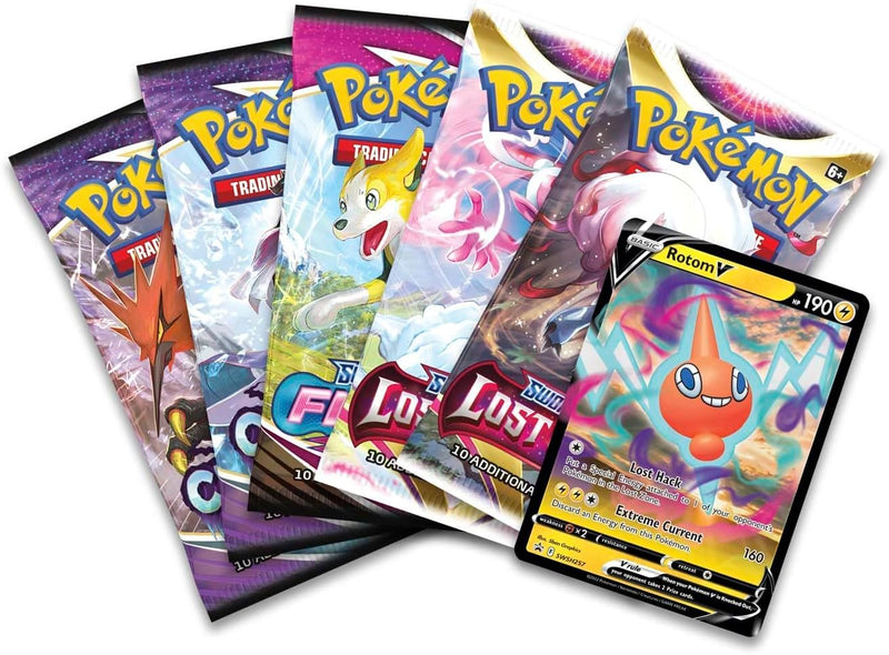 Pokemon TCG: Hidden Potential Tin Rotom V - 5 packs Card Game Pokemon