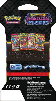 Pokemon TCG: Mega Evolution - Phantasmal Flames Sleeved Booster Pack Card Game Pokemon