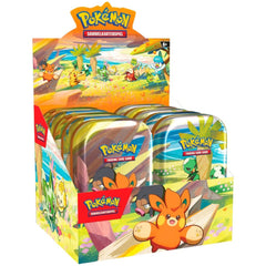 Pokemon TCG: Paldea Friends Mini Tin - Display Case - Pack of 10 Card Game Pokemon