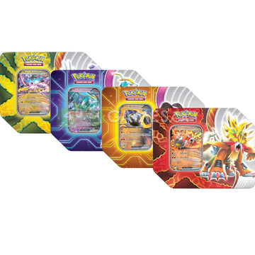Pokemon TCG: Scarlet & Violet - Paradox Destinies Tin Card Game Pokemon Bundle of 4