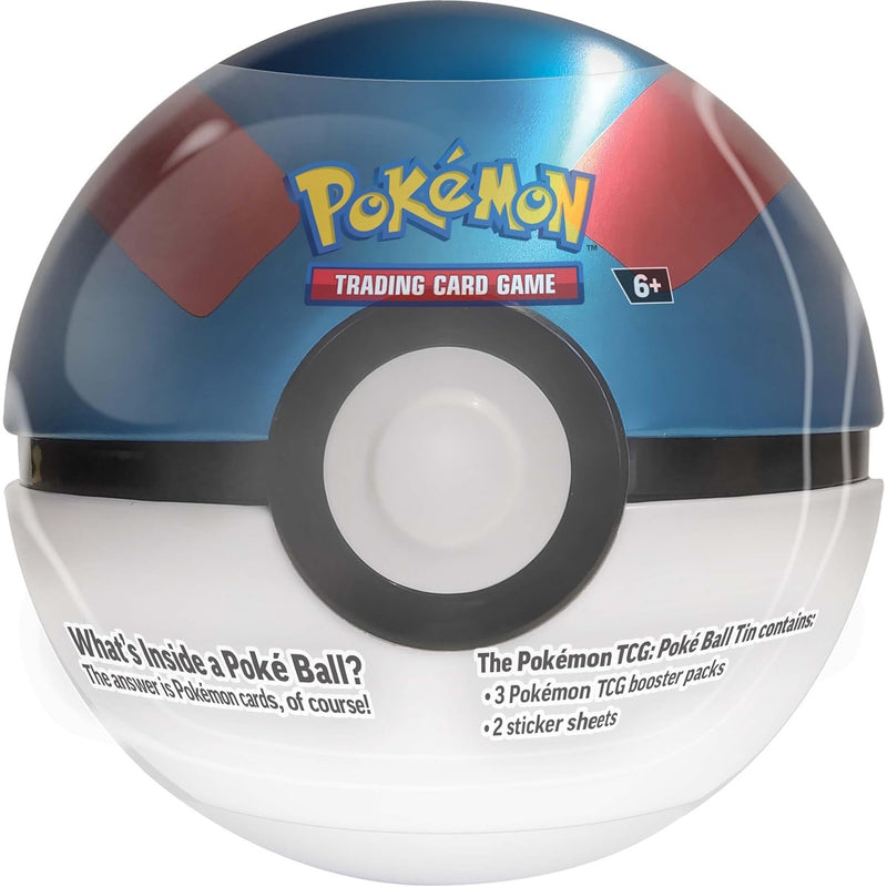Pokemon TCG: Poke Ball Tin 2025 Q4 Winter B25 E25 H24 - 1 Random Ball & 3 Booster Packs Card Game Pokemon