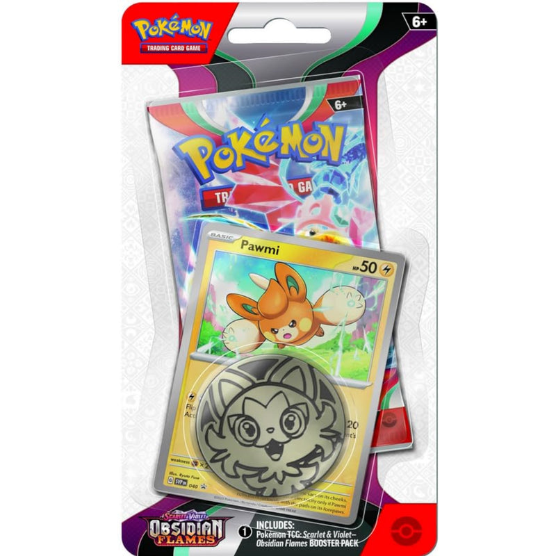 Pokemon TCG: Scarlet & Violet - Obsidian Flames Checklane Blister - Pawmi Card Game Pokemon
