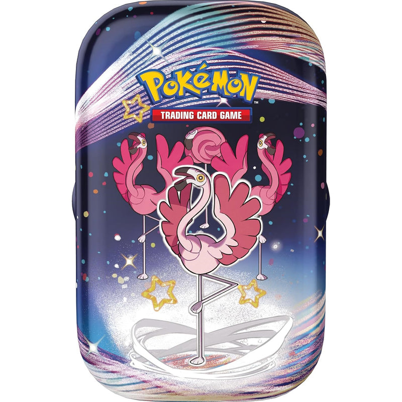 Pokemon TCG: Scarlet & Violet: Paldean Fates Mini Tin - Flamigo Card Game Pokemon