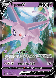 Pokemon TCG: Spring V Heroes Tin - Espeon V - 5 Booster Packs Card Game Pokemon