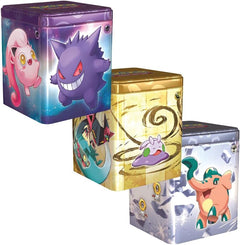 Pokemon TCG: Stacking Tin 2024 - 1 Random Type of Psychic, Steel, Dragon Card Game Pokemon