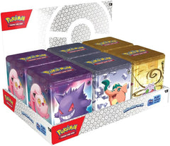 Pokemon TCG: Stacking Tin 2024 - 1 Random Type of Psychic, Steel, Dragon Card Game Pokemon