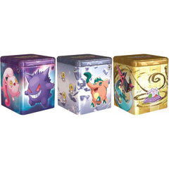 Pokemon TCG: Stacking Tin 2024 - 1 Random Type of Psychic, Steel, Dragon Card Game Pokemon