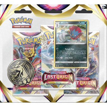 Pokemon TCG: Sword & Shield - Lost Origin Blister Pack - Weavile Card Game Pokemon