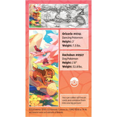 Pokemon TCG: Vibrant Paldea Mini Tins - Dachsbun & Oricorio Card Game Pokemon