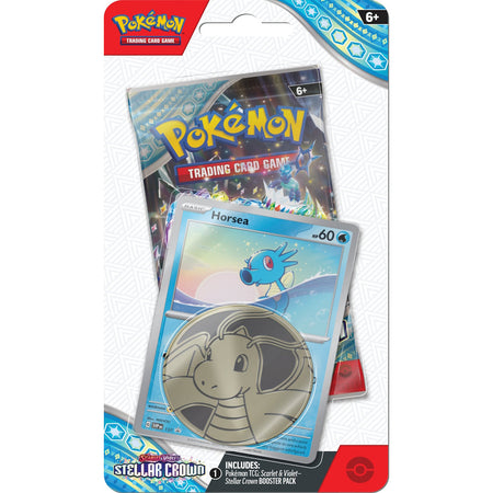 Pokemon TCG: Scarlet & Violet - Stellar Crown Checklane Blister Pack - Horsea Promo Card Game Pokemon