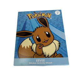 Pokemon x McDonald's Happy Meal Toy 2025 - Eevee Sticker Activity Sheet and Booster Pack Card Game Pokemon