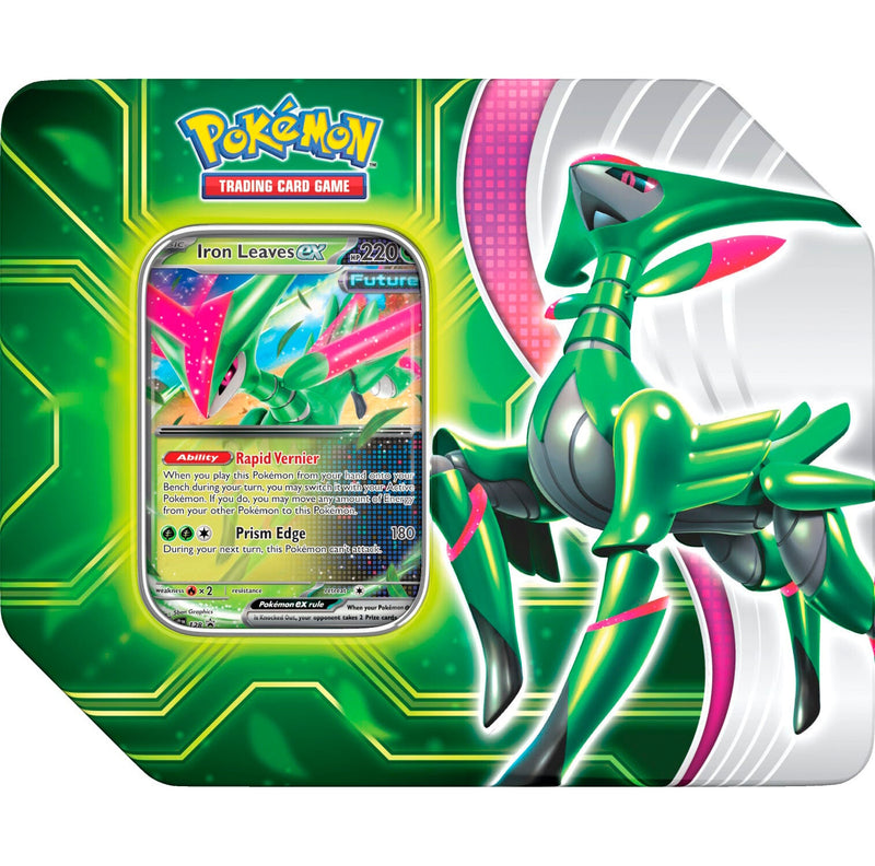 Pokemon TCG: Scarlet & Violet - Paradox Clash Tin - Iron Leaves Ex Card Game Pokemon