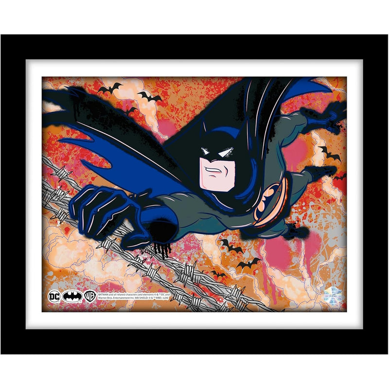 Pop Art: Batman: The Animated Series Animation Cel Scene - Batman Falling Memorabilia DC Collectibles