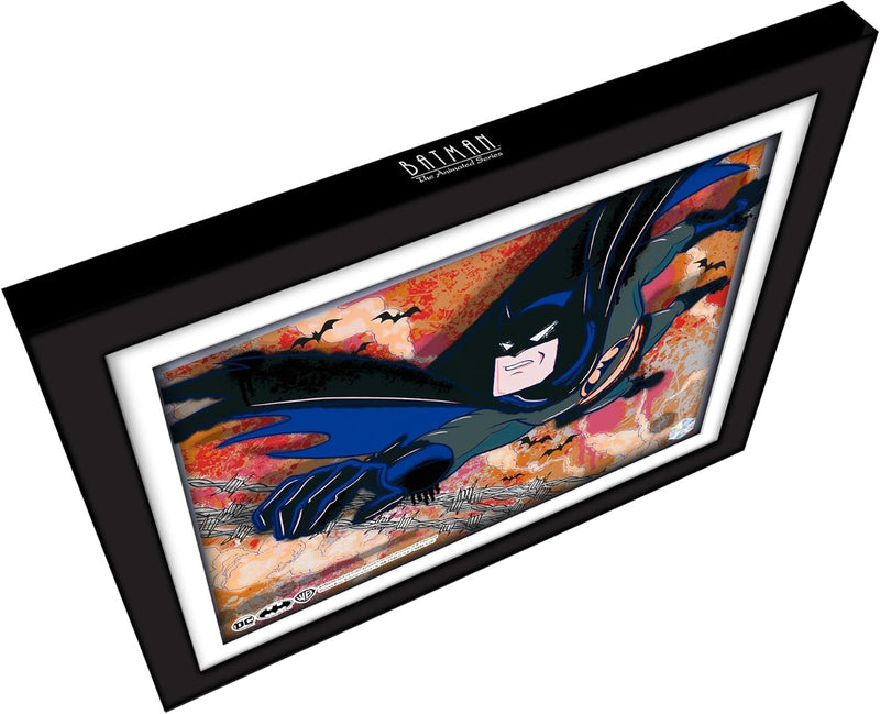 Pop Art: Batman: The Animated Series Animation Cel Scene - Batman Falling Memorabilia DC Collectibles