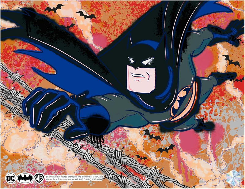 Pop Art: Batman: The Animated Series Animation Cel Scene - Batman Falling Memorabilia DC Collectibles
