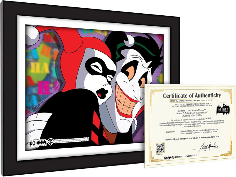 Pop Art: Batman: The Animated Series Animation Cel Scene - Joker and Harley Memorabilia DC Collectibles