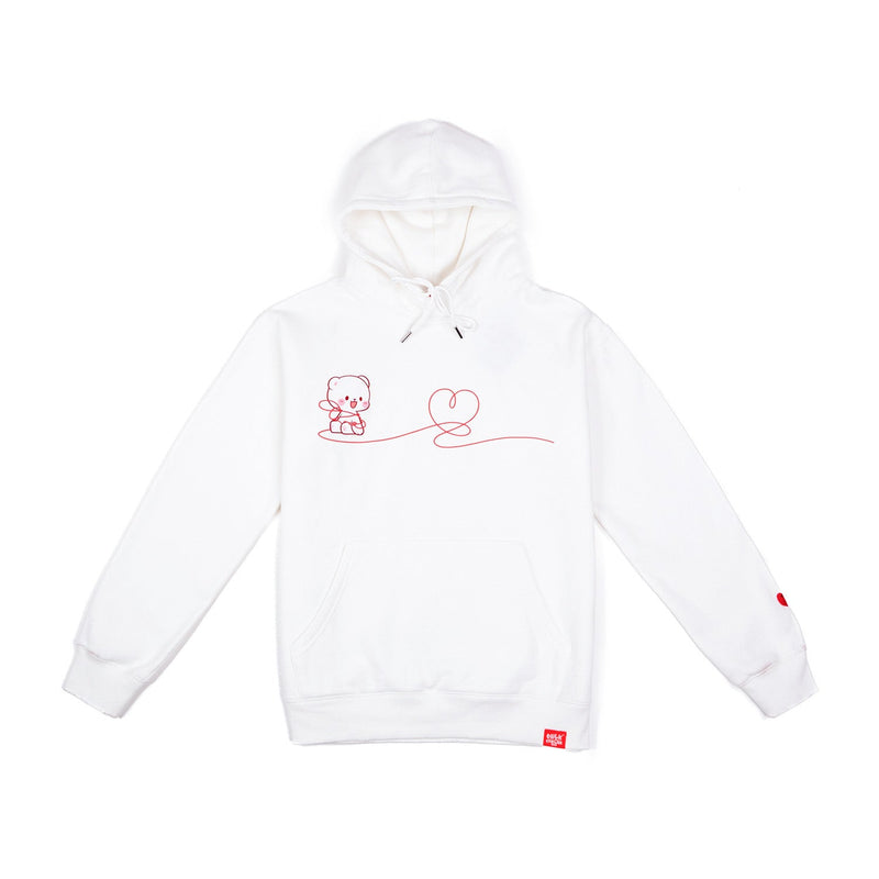 Milk Mocha Bear: Red String Hoodie - Milk Hoodies Milk Mocha Bear