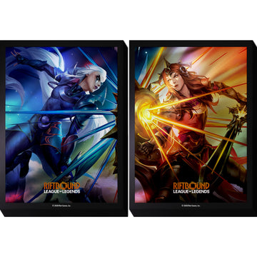 Riftbound League of Legends TCG: Vendetta Art Sleeve #3 (Diana vs Leona) Card Game Accessories UVS Games