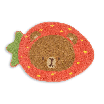 Milk Mocha Bear: Mocha Strawberry Rug Home Decor Milk Mocha Bear