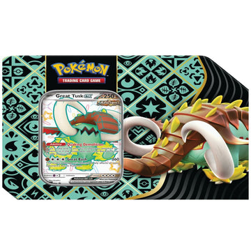 Pokemon TCG: Scarlet & Violet - Paldean Fates Tin - Great Tusk ex Card Game Pokemon