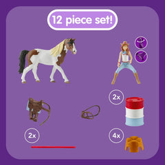 Schleich: Horse Club Hannah's Riding Horse 12-Piece Set - 42441 Toys & Games Schleich