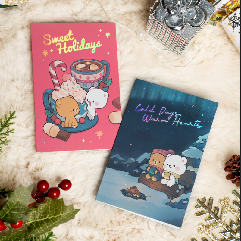 Milk Mocha Bear: Christmas Card - Sweet Holidays Greeting & Note Cards Milk Mocha Bear