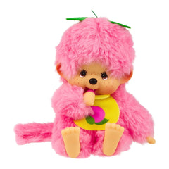 Sekiguchi Monchhichi Fruit Color Plush Doll - Peach Pink Toys & Games Monchhichi