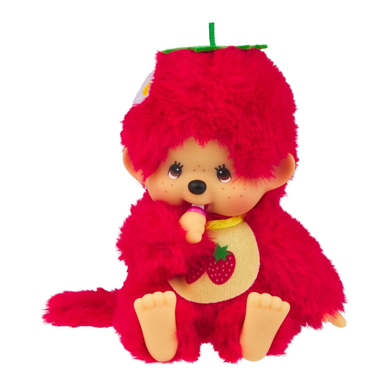 Sekiguchi Monchhichi Fruit Color Plush Doll - Strawberry Red Toys & Games Monchhichi