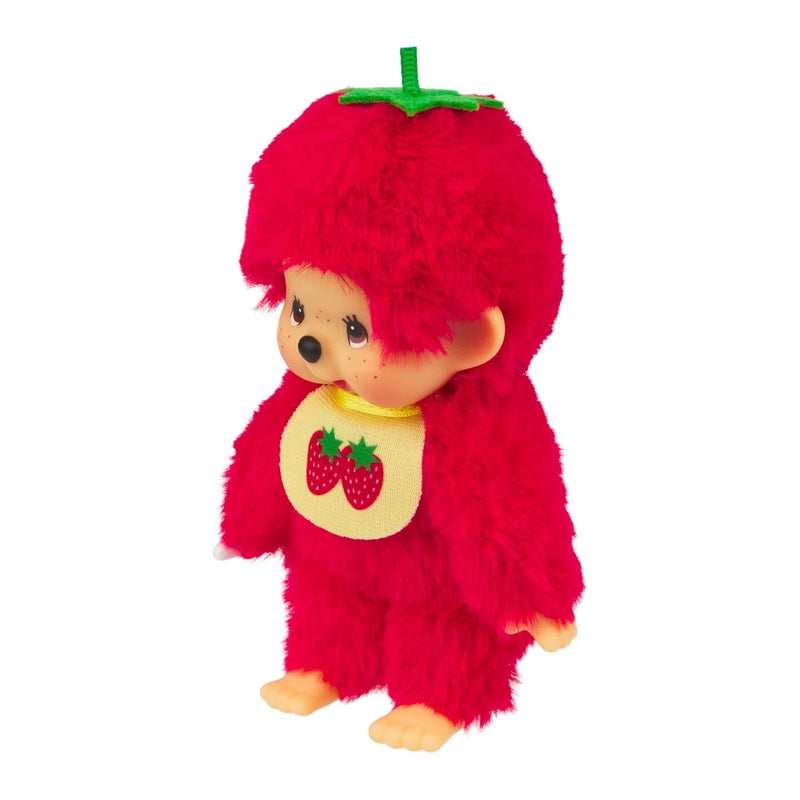 Sekiguchi Monchhichi Fruit Color Plush Doll - Strawberry Red Toys & Games Monchhichi