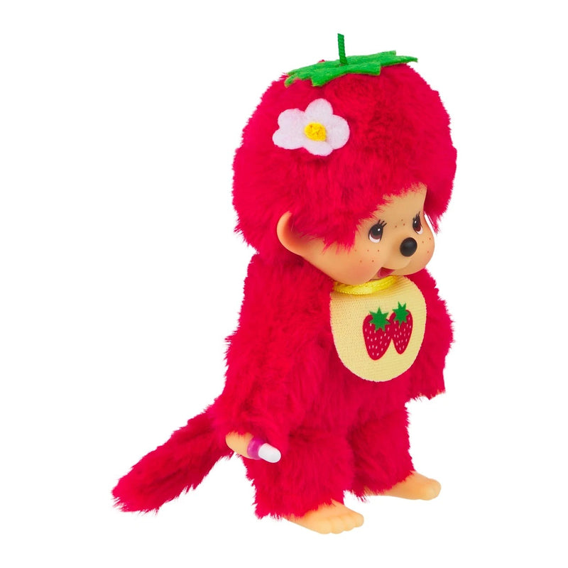 Sekiguchi Monchhichi Fruit Color Plush Doll - Strawberry Red Toys & Games Monchhichi