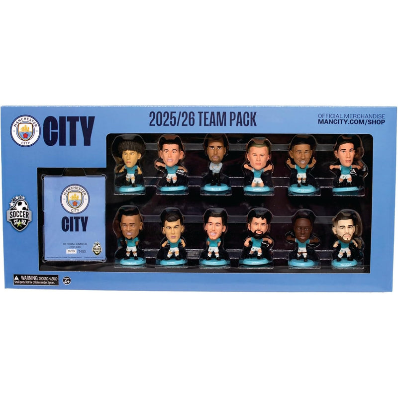 Soccerstarz: Man City Team 12 Pack - 2025 Version Figures Toys & Games Soccerstarz