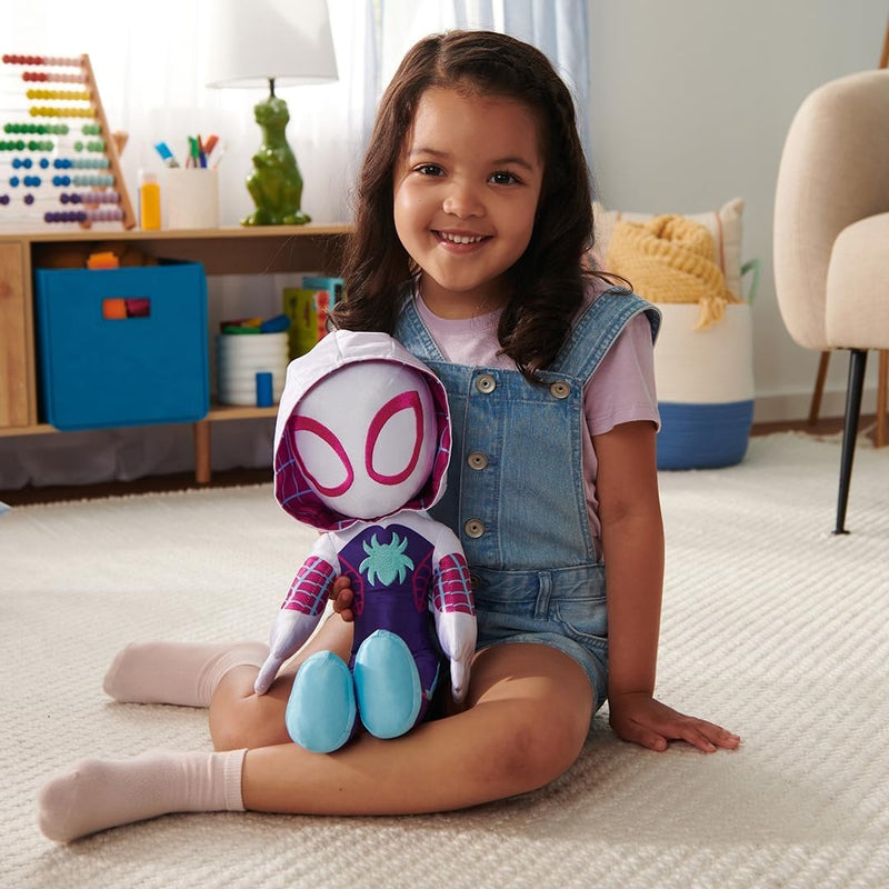 Spidey and His Amazing Friends: My Friend Ghost-Spider - 16” Plush Toys & Games Jazwares