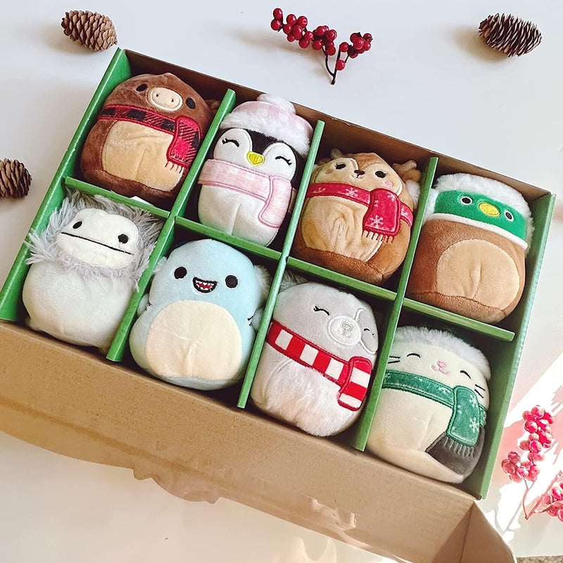 Squishmallows: 8-Pack Holiday Winter 2022 Ornament Collection Toys & Games Kellytoy