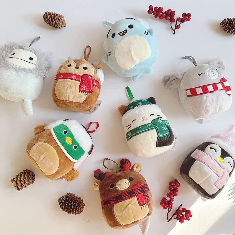 Squishmallows: 8-Pack Holiday Winter 2022 Ornament Collection Toys & Games Kellytoy