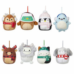 Squishmallows: 8-Pack Holiday Winter 2022 Ornament Collection Toys & Games Kellytoy