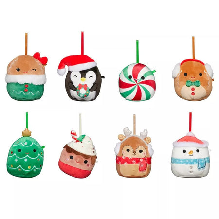 Squishmallows: 8-Pack Holiday Ornament 2023 Set Toys & Games Kellytoy