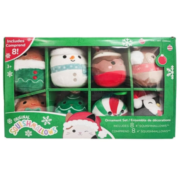 Squishmallows: 8-Pack Holiday Ornament 2023 Set Toys & Games Kellytoy