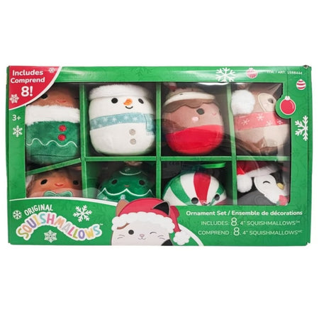 Squishmallows: 8-Pack Holiday Ornament 2023 Set Toys & Games Kellytoy