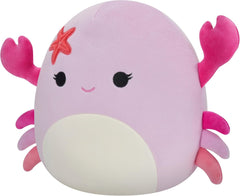 Squishmallows: Cailey the Pink Crab with Starfish Pin - 7.5" Plush Toys & Games Jazwares