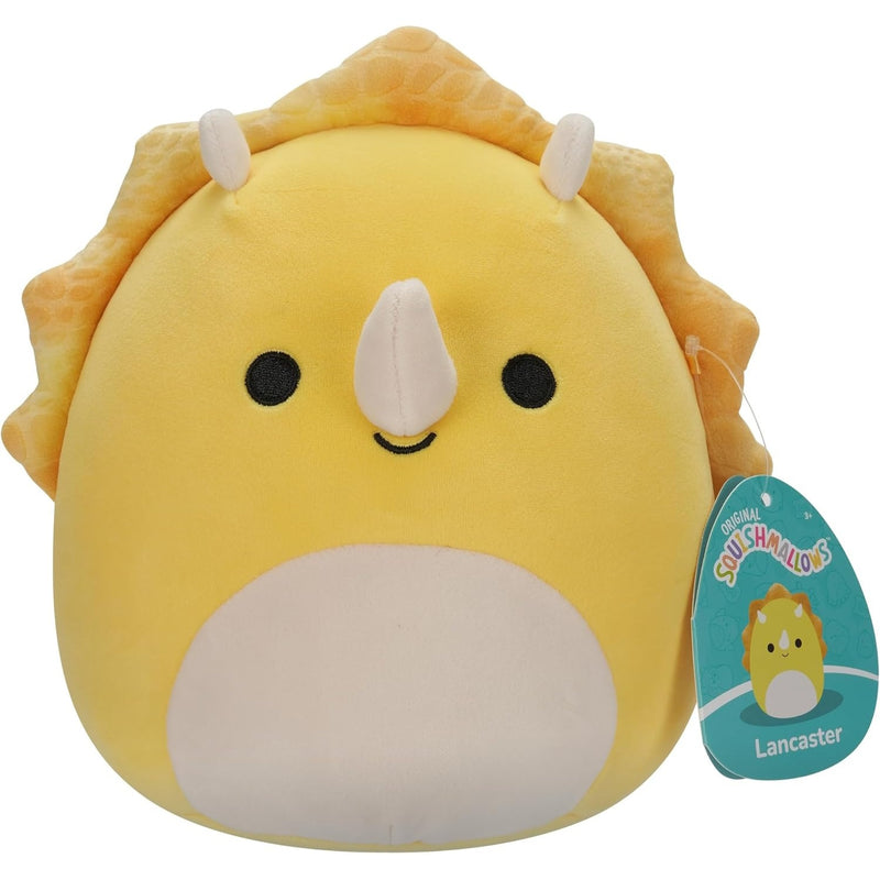Squishmallows: Lancaster the Yellow Triceratops - 7.5" Plush Toys & Games Jazwares